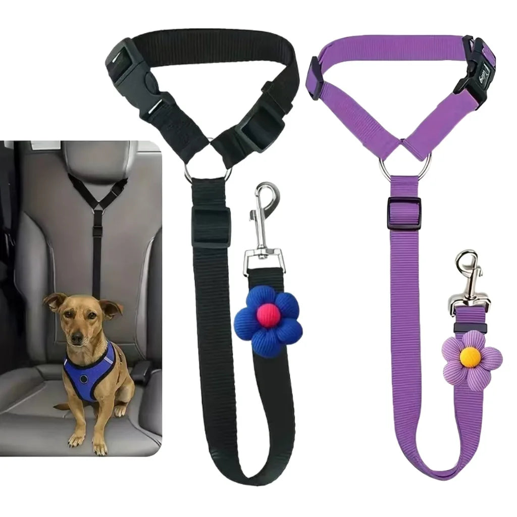 Cinturón de Seguridad para Perros Ajustable | Viaja Seguro con tu Mascota