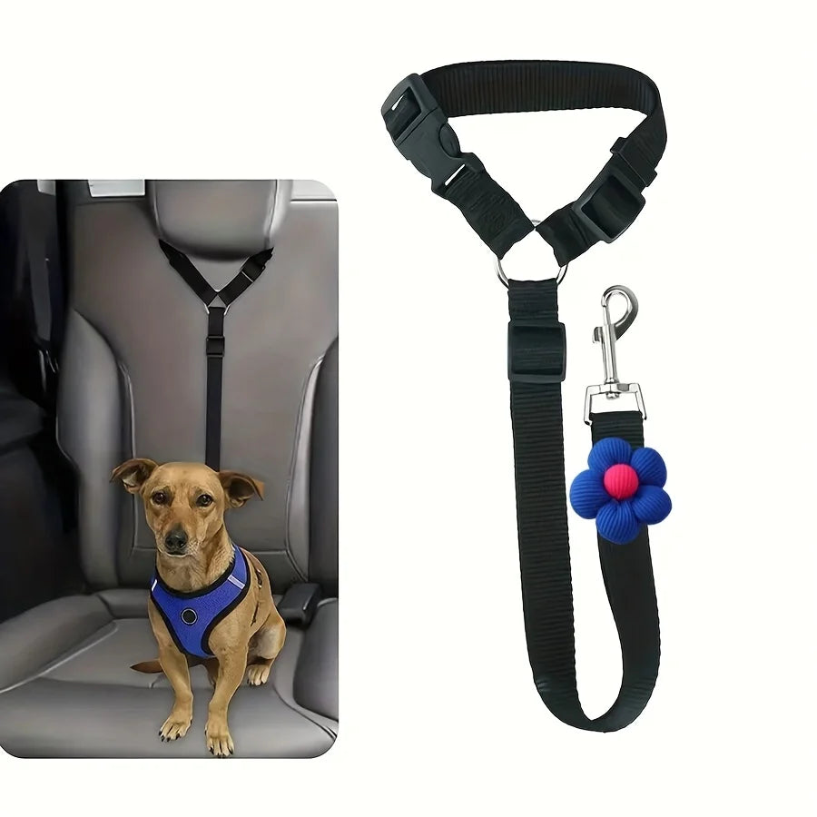 Cinturón de Seguridad Ajustable para Perros | Viajes Seguros en Auto