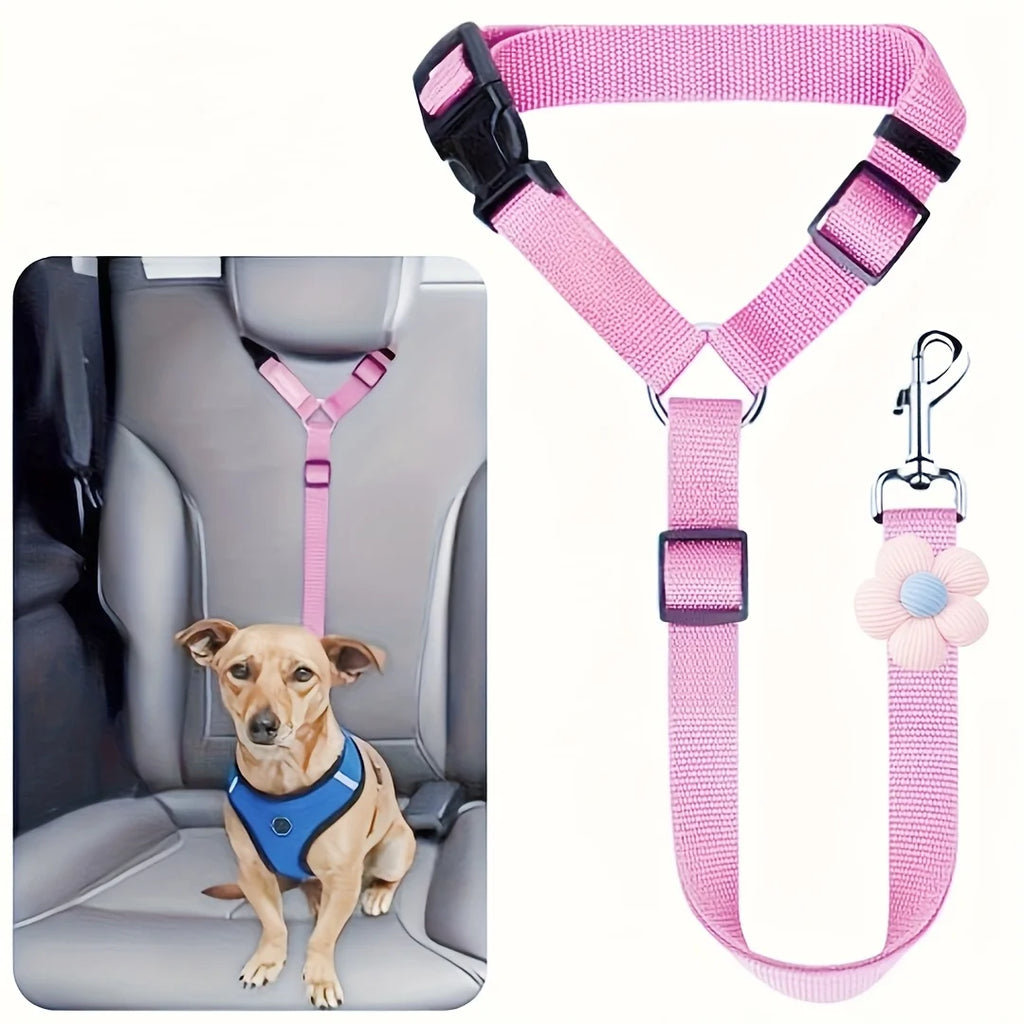 Cinturón de Seguridad para Perros Ajustable | Viaja Seguro con tu Mascota