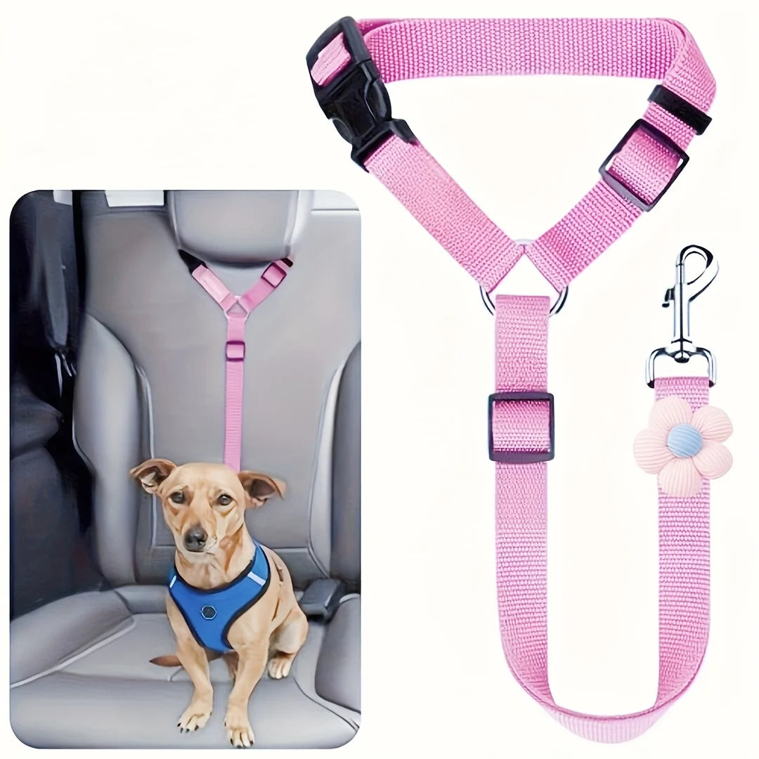 Cinturón de Seguridad para Perros Ajustable | Viaja Seguro con tu Mascota