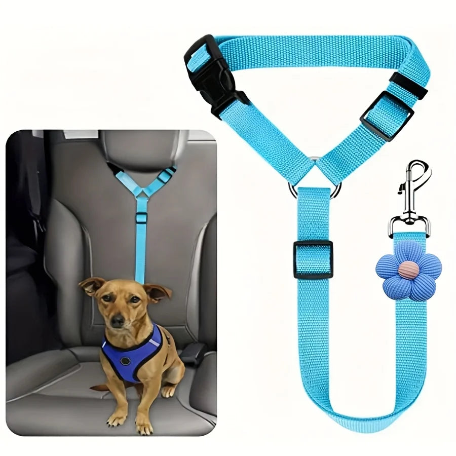 Cinturón de Seguridad Ajustable para Perros | Viajes Seguros en Auto