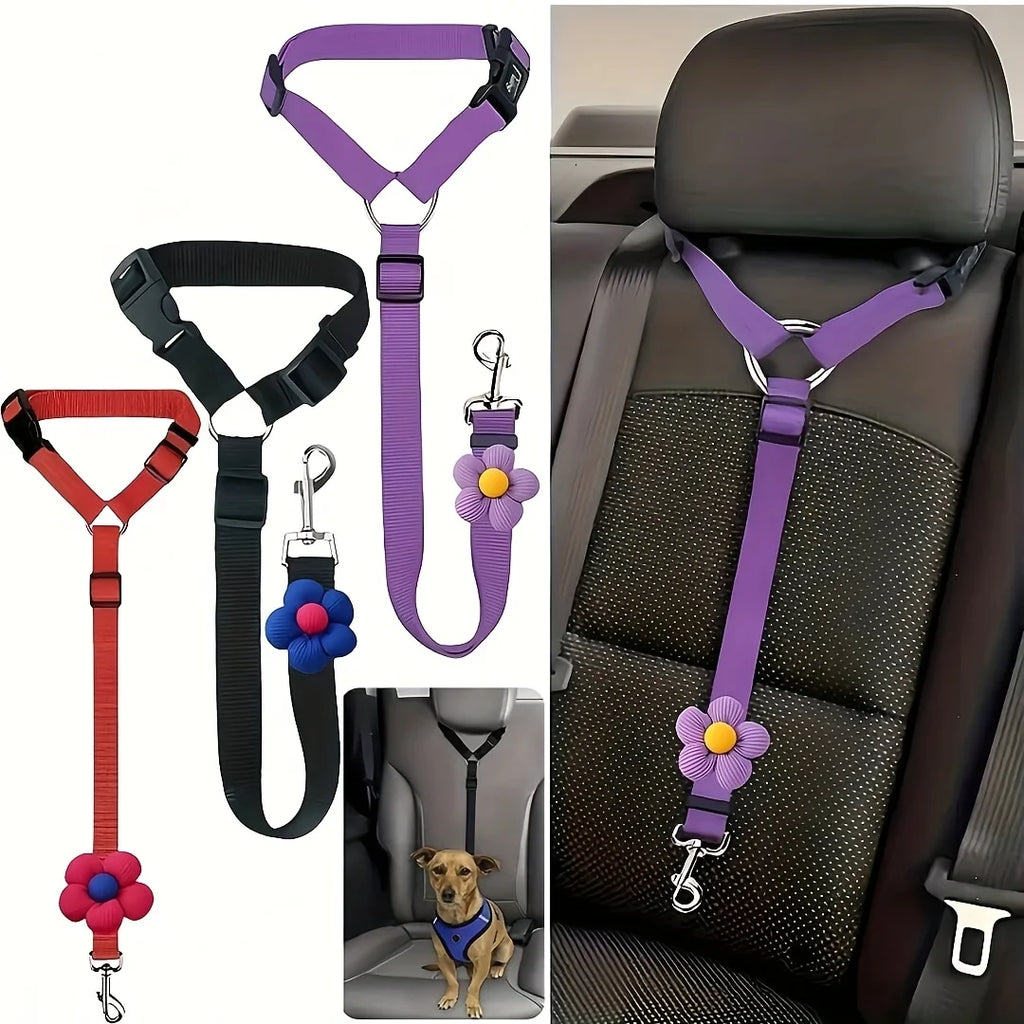 Cinturón de Seguridad para Perros Ajustable | Viaja Seguro con tu Mascota