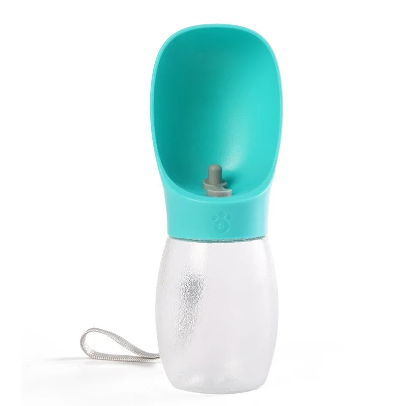 PetFlow™ | Botella Bebedero Portátil Antiderrame para Perros y Gatos – 300 ml